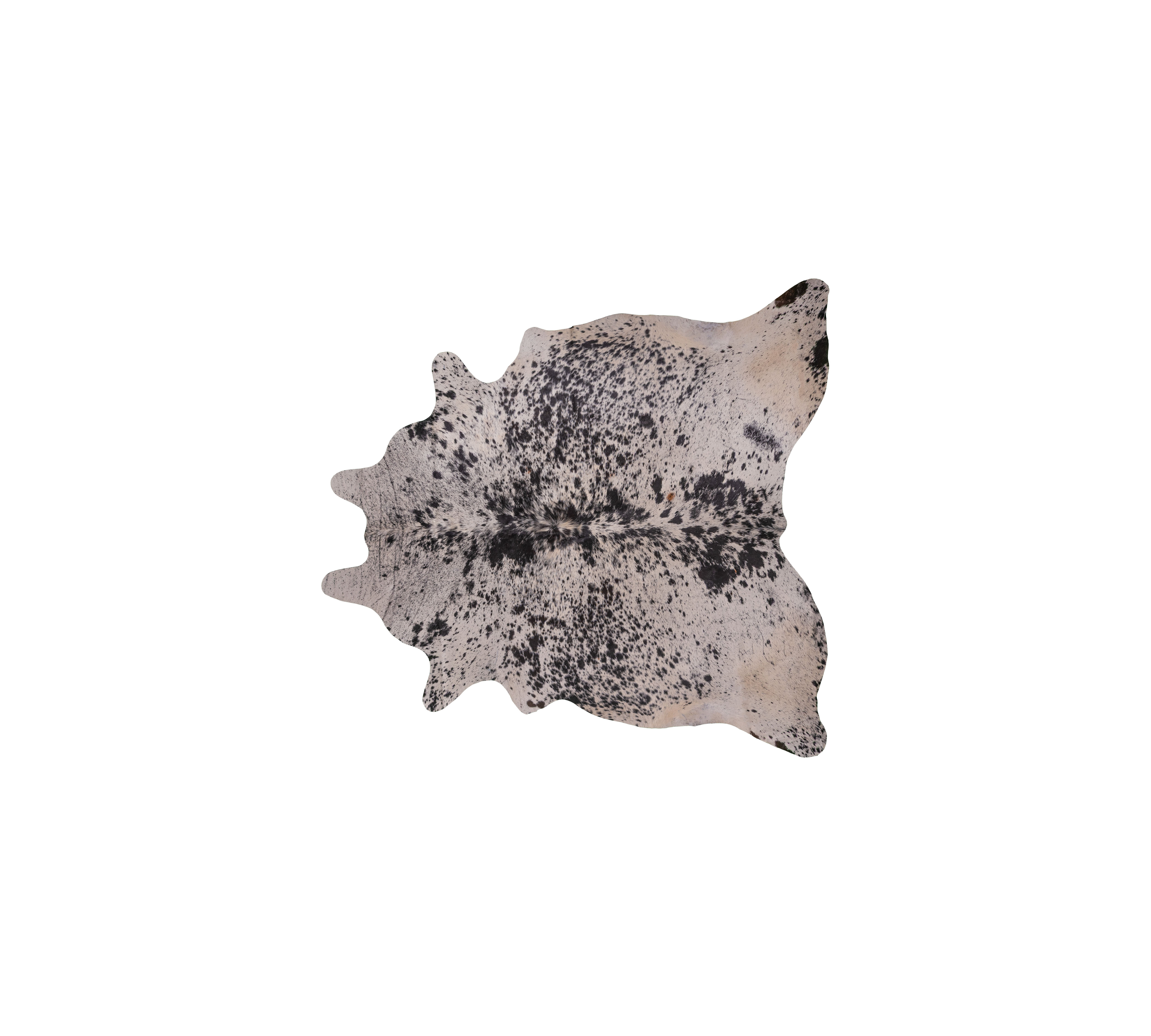 Cowhide SALT+PEPPER 3-4 m² Black