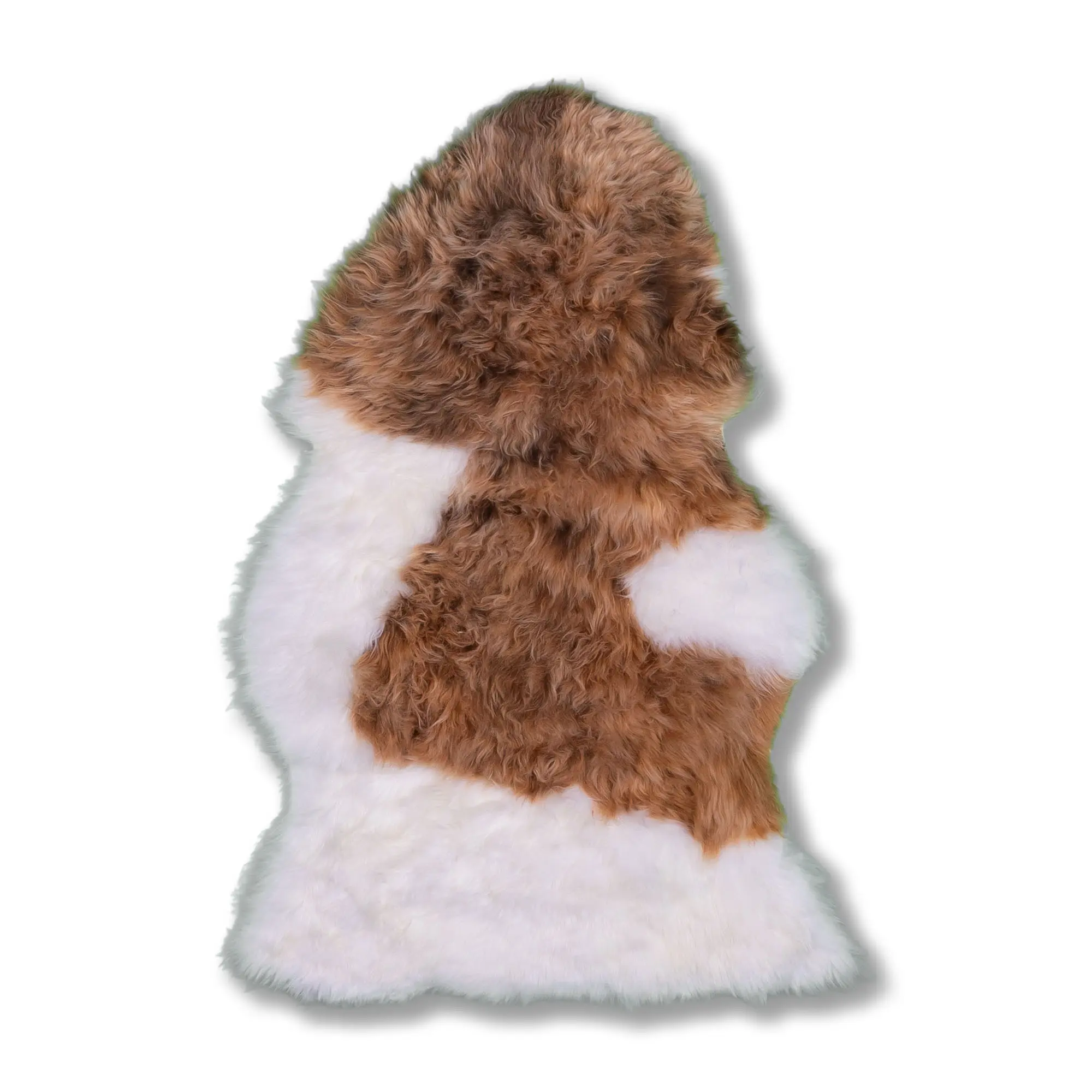 Schaffell gefleckt langwollig