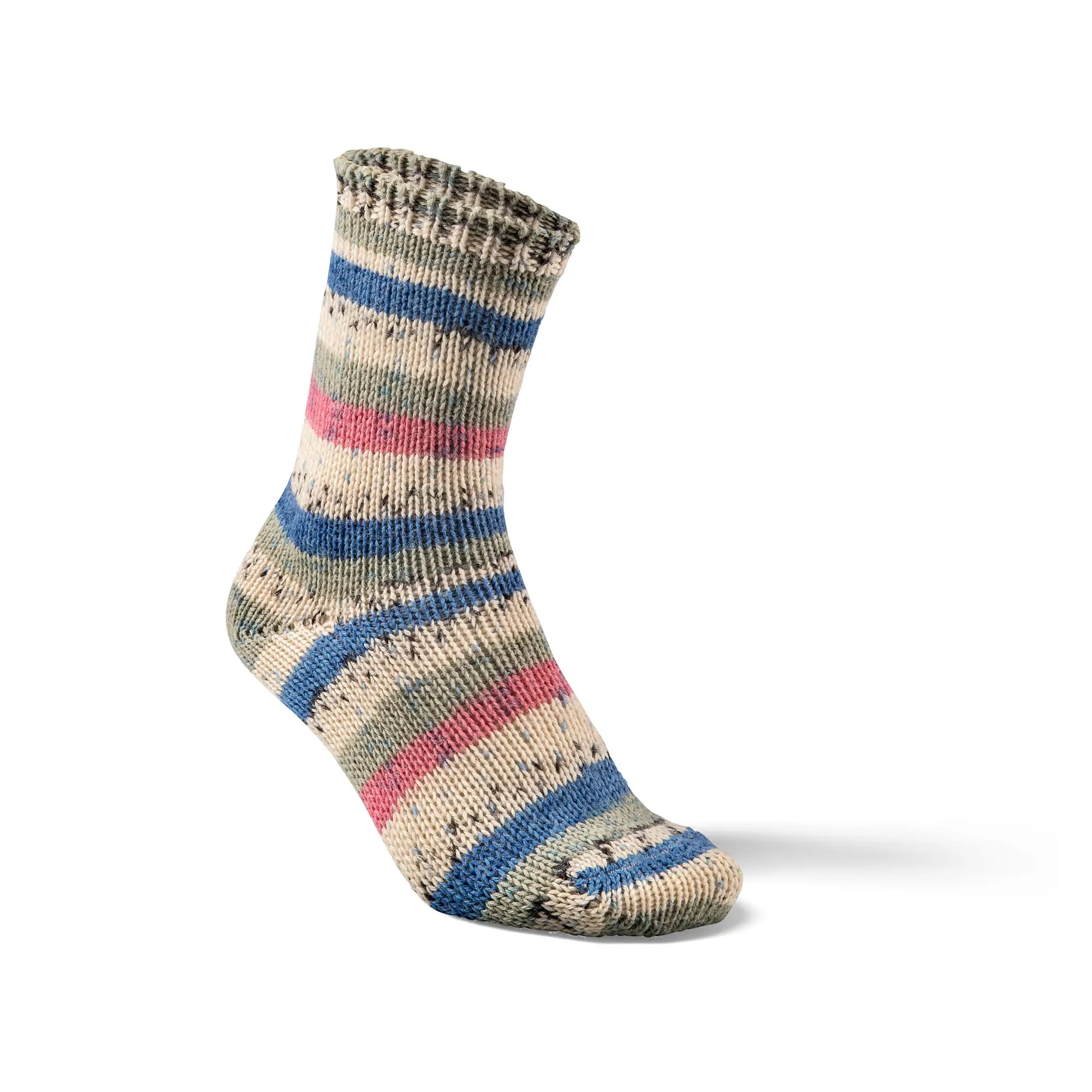 Colourful wool socks color beige