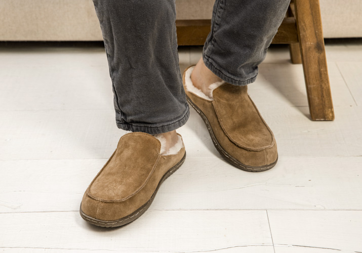 Lammfell Pantoffel Herren