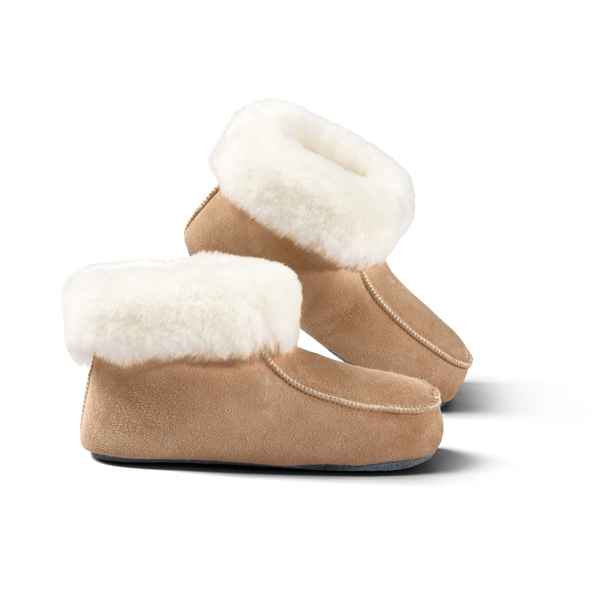 Hüttenpatschen mit Ledersohle für Kinder - Main Image