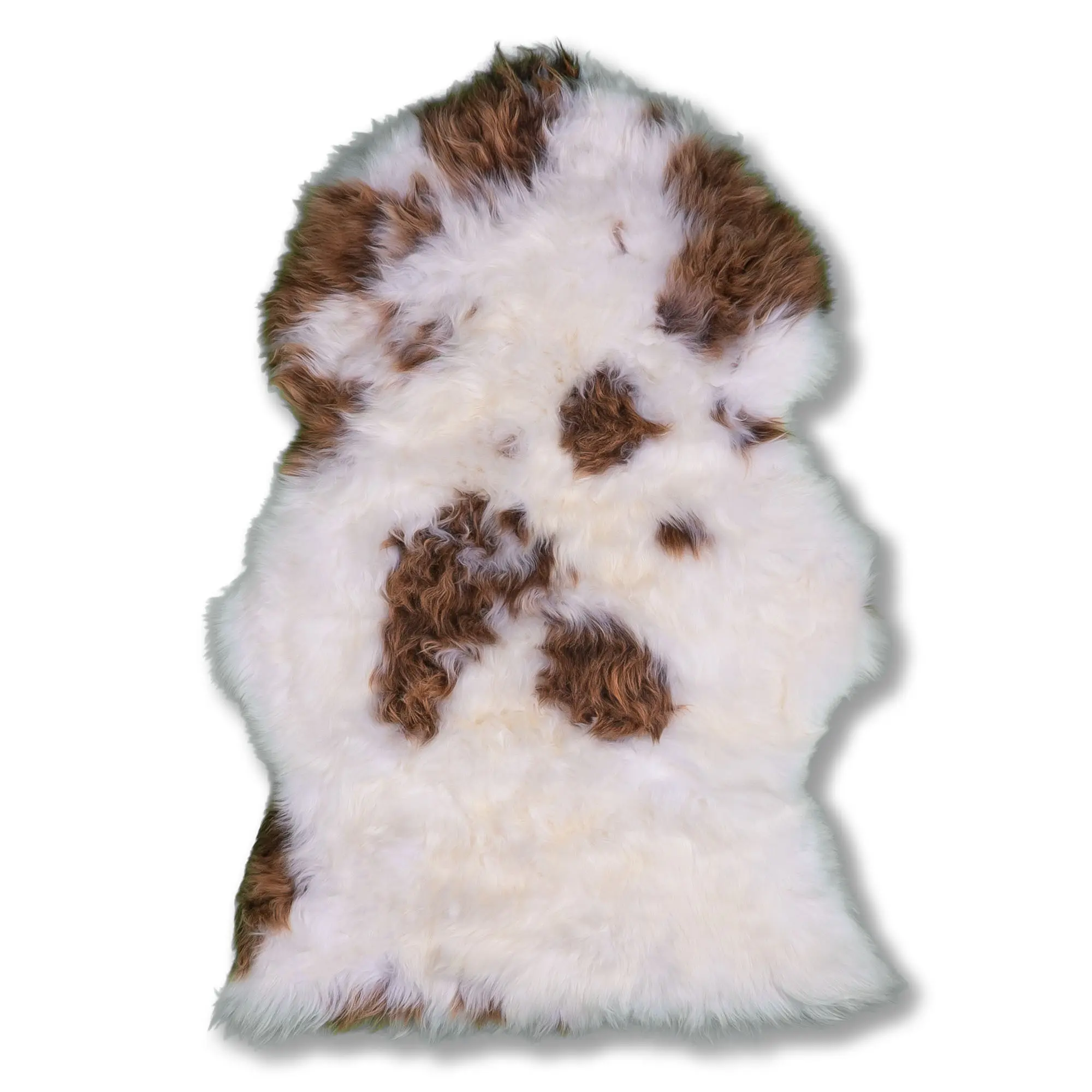 Schaffell gefleckt langwollig