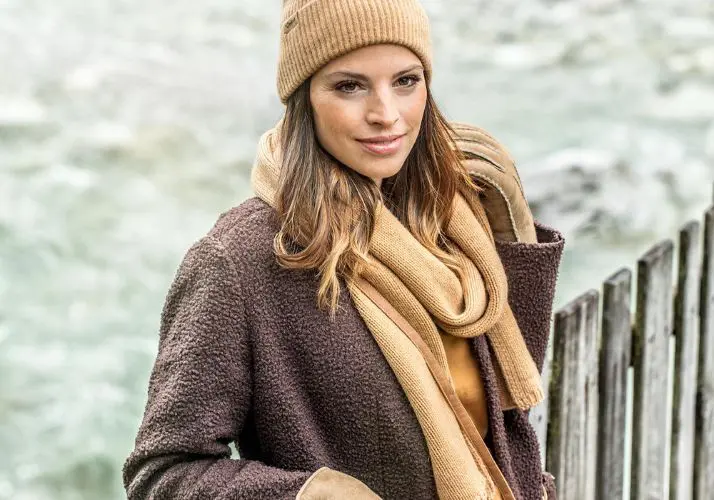 Merino scarf and hat