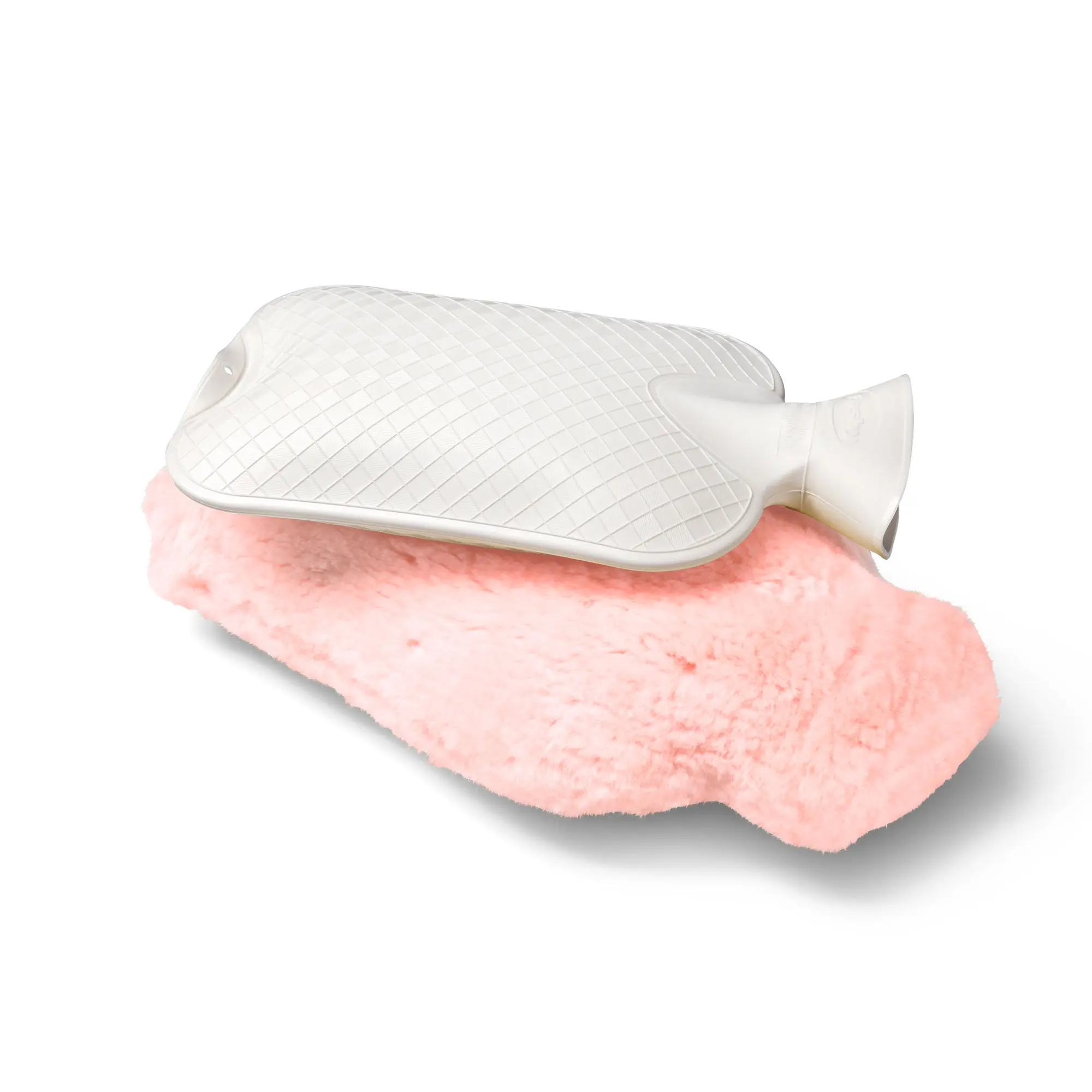 Large PINK Merino Sheepskin Hot Water Bottle