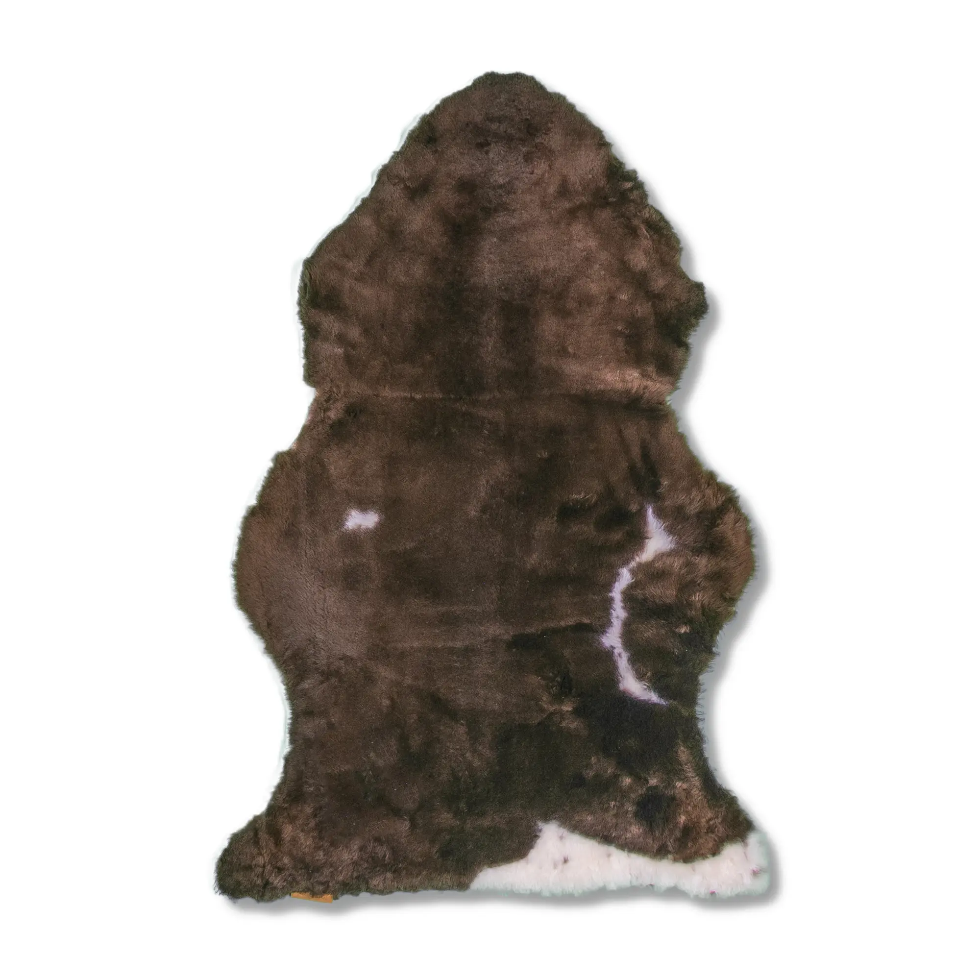 Schaffell meliert geschoren - dunkel
