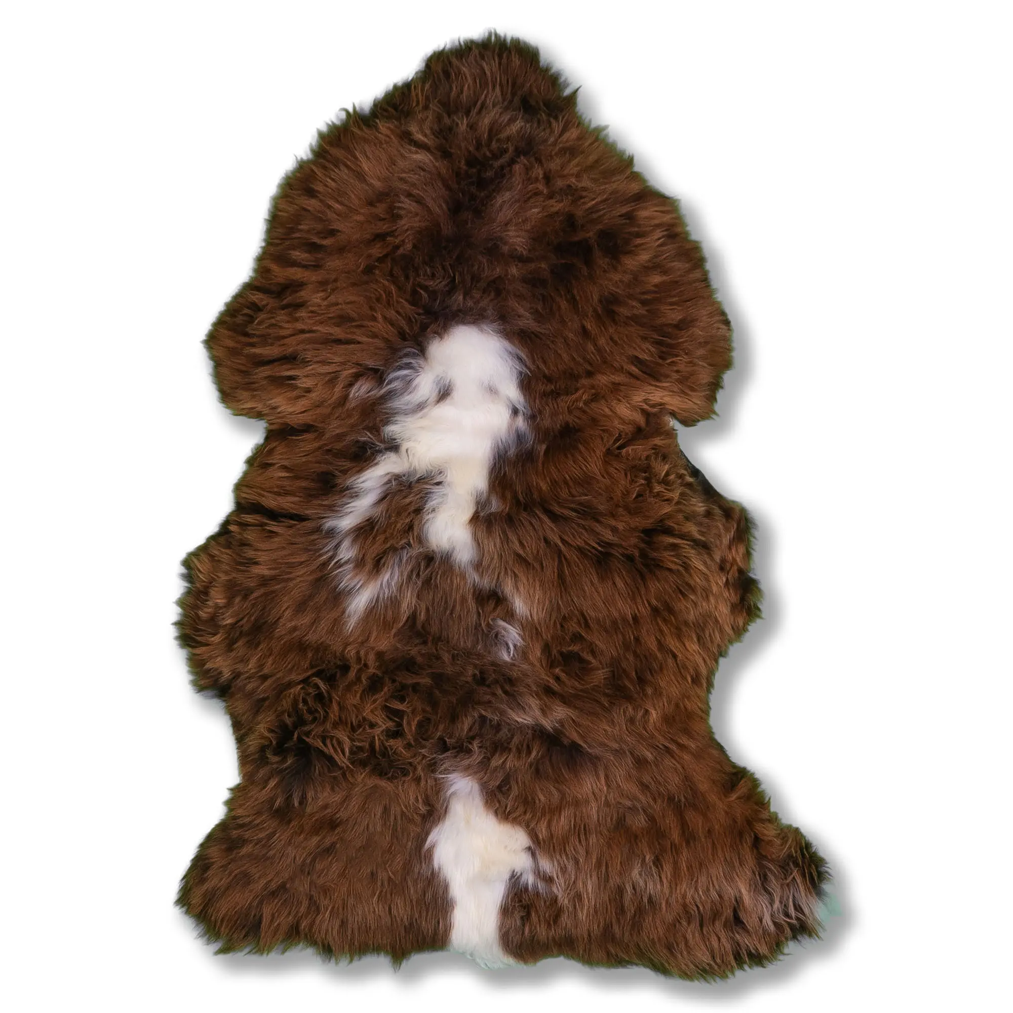 Schaffell gefleckt langwollig