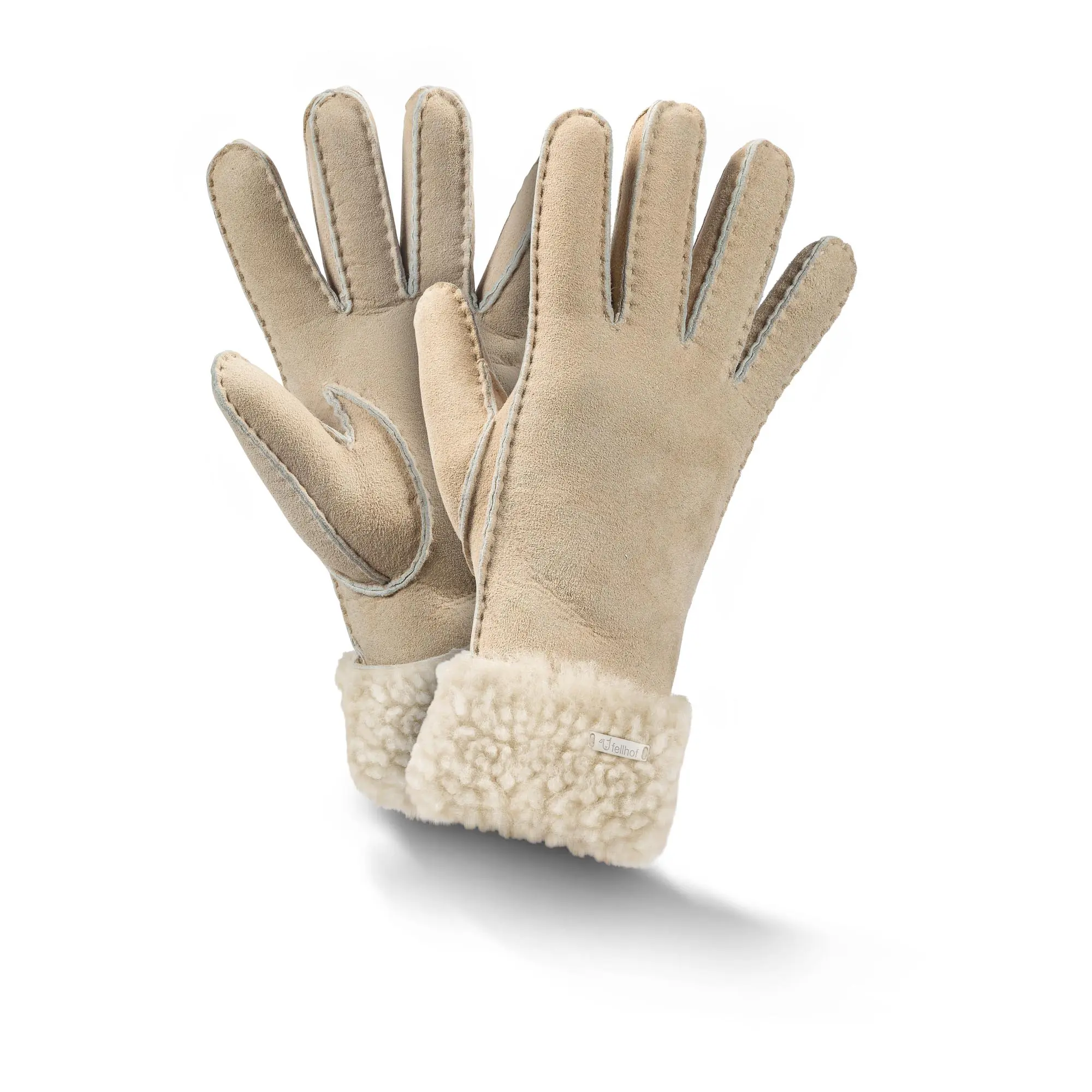 Fingerhandschuhe Teddy sand