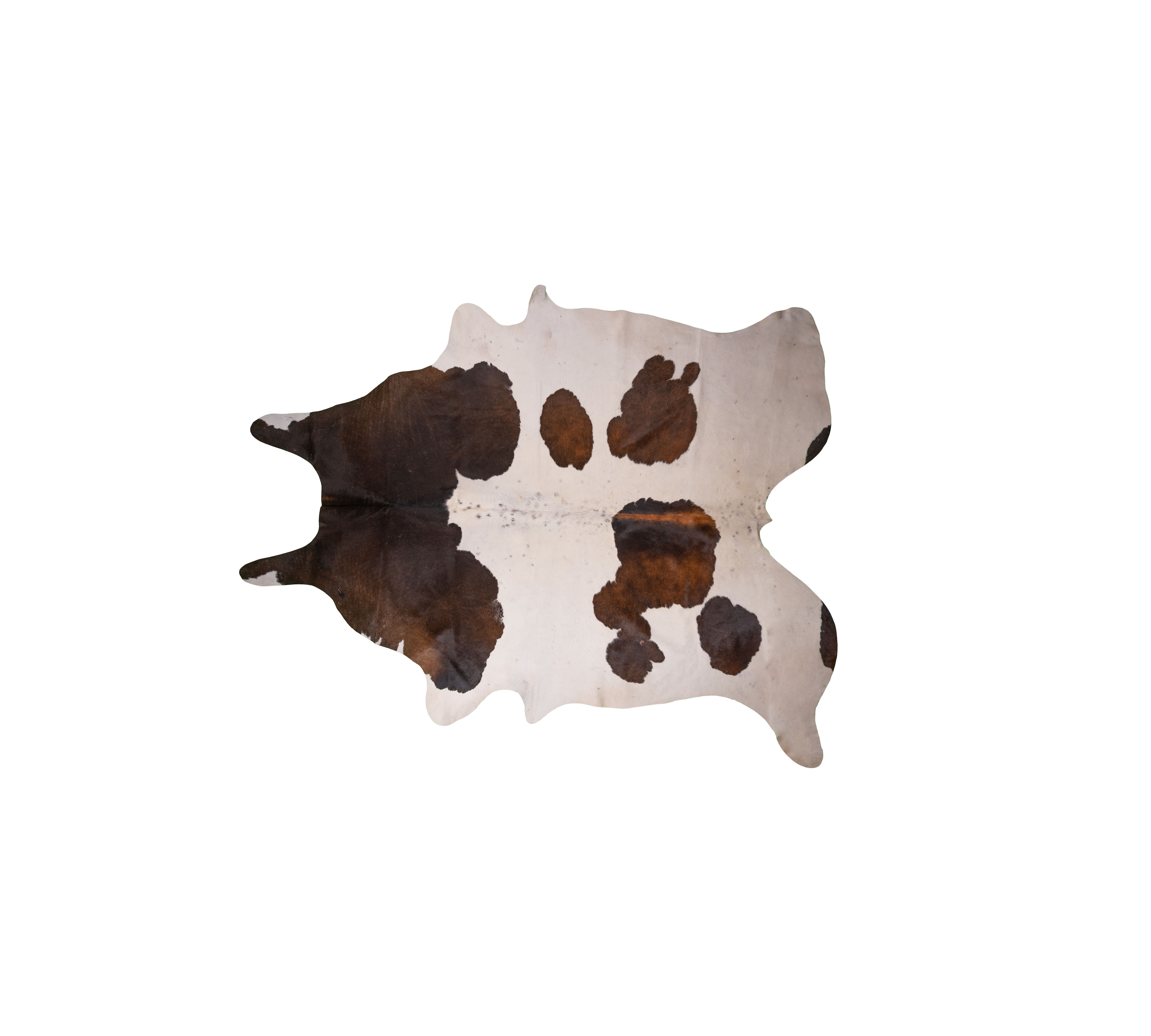 Cowhide, Brown-and-White 3-4 m²
