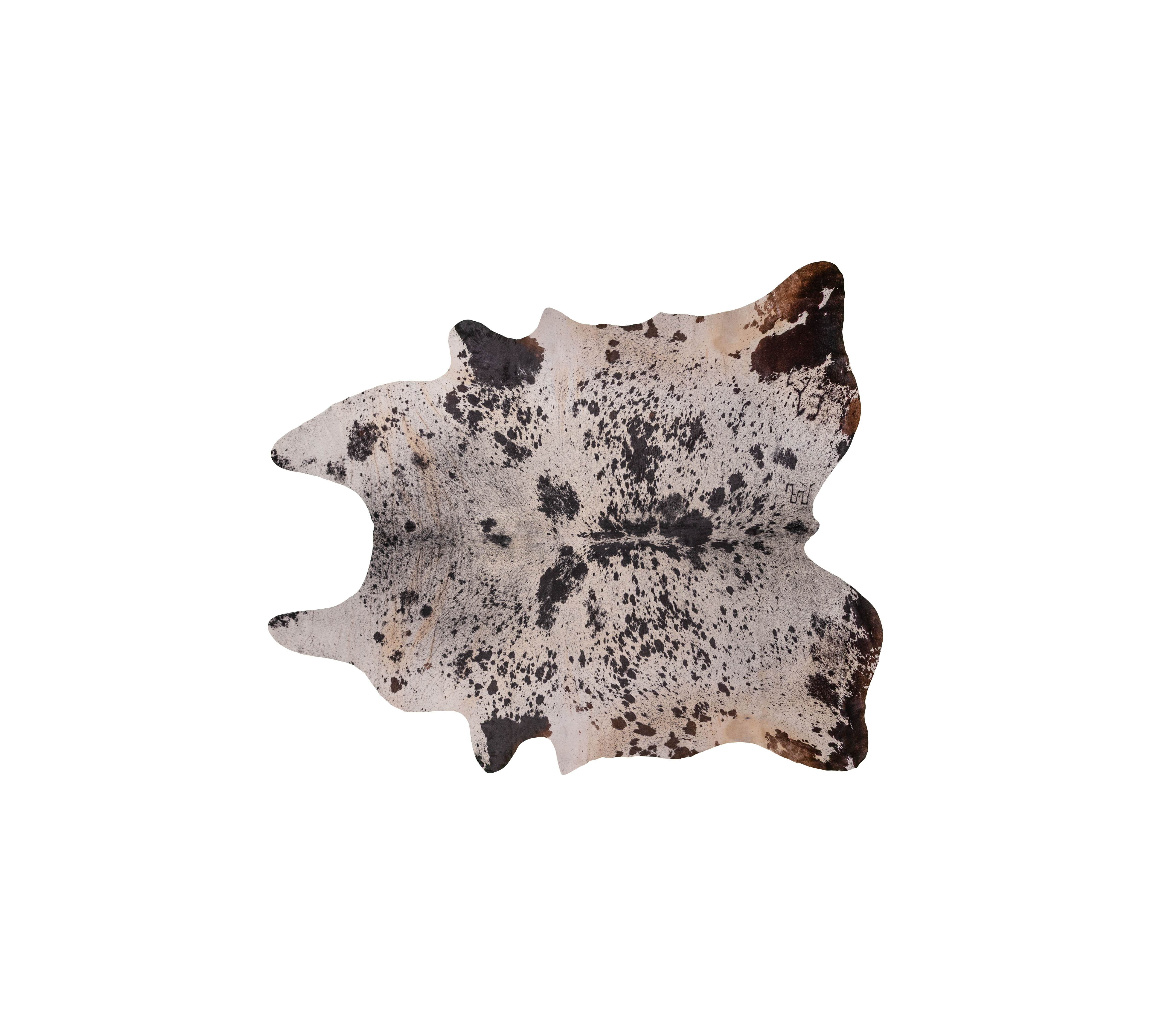 Cowhide SALT+PEPPER 3-4 m² Black