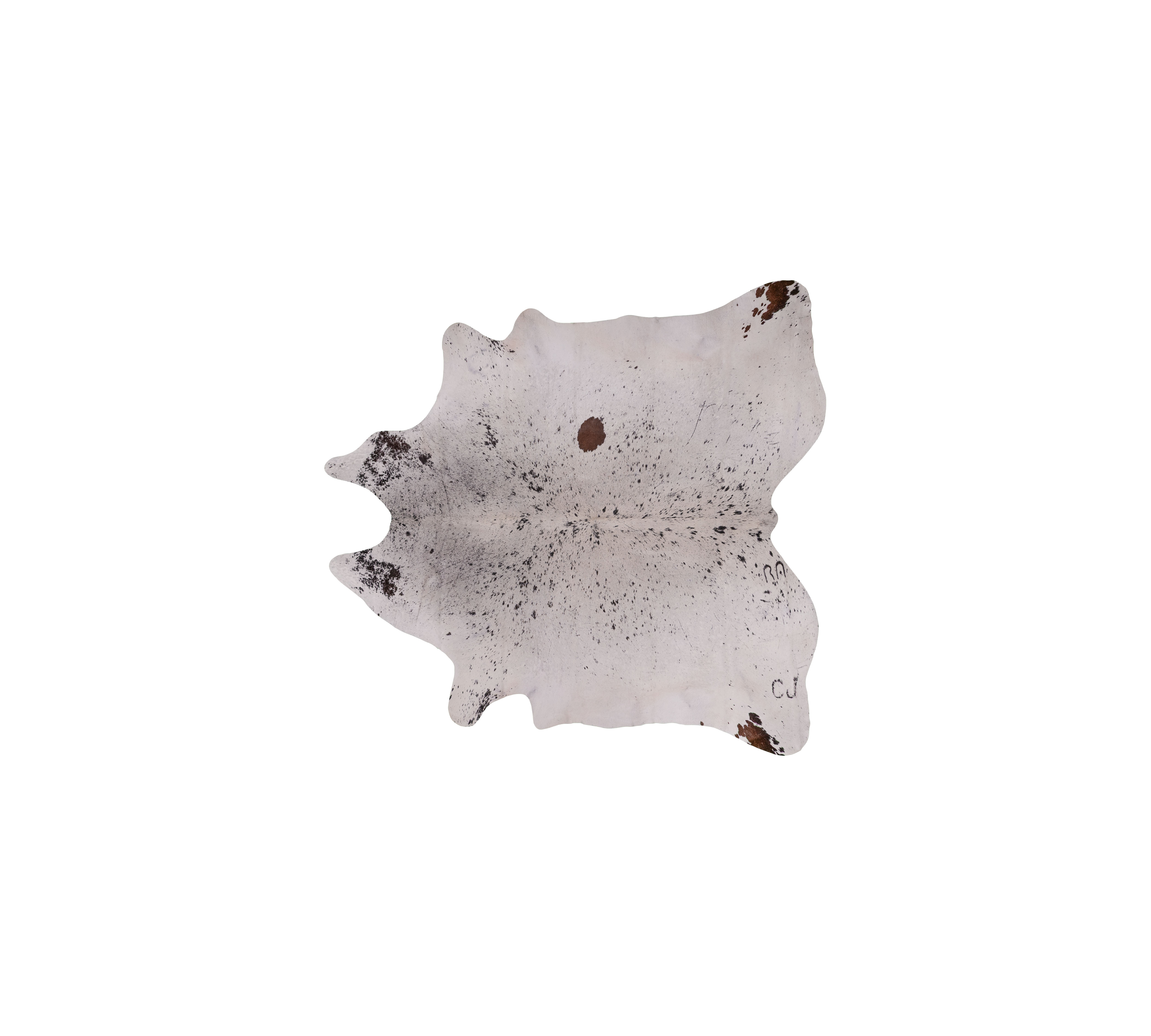 Cowhide SALT+PEPPER 3-4 m² Black