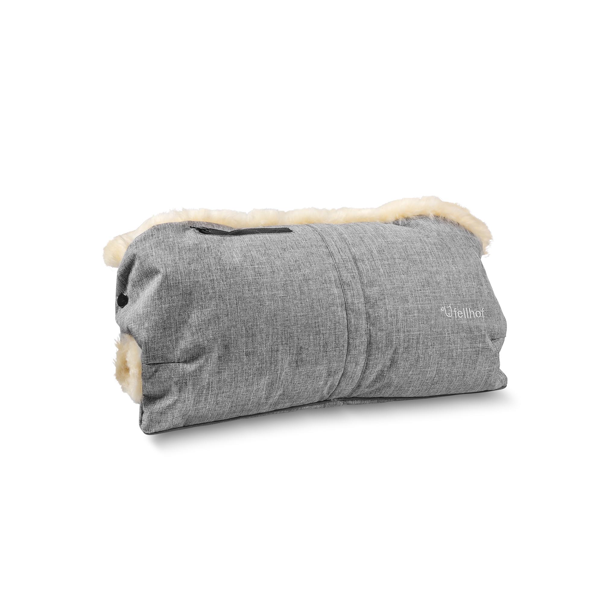 Fellhof Buggy Hand Muff Sheepskin Pram Hand Warmer Top