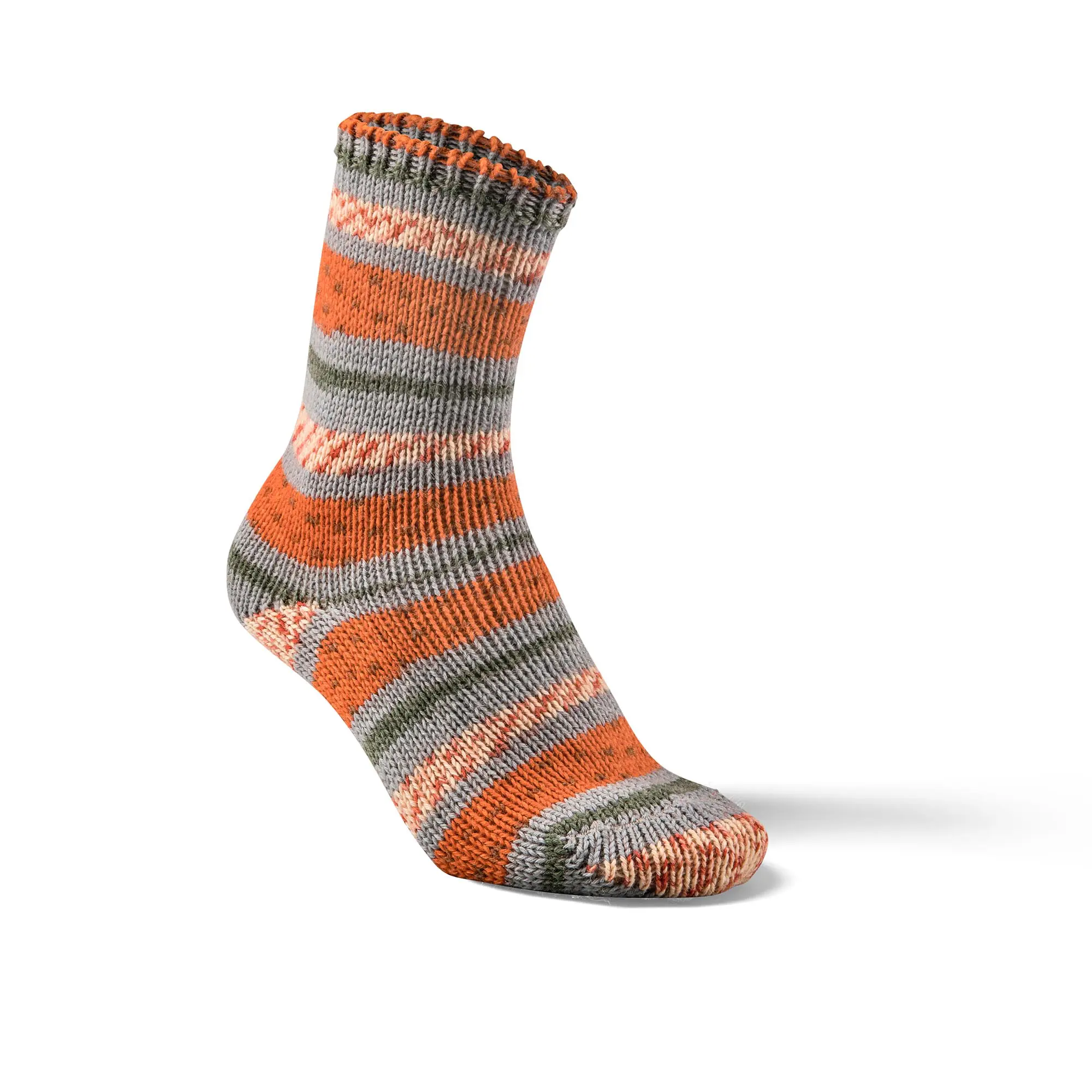 Colourful wool socks color orange