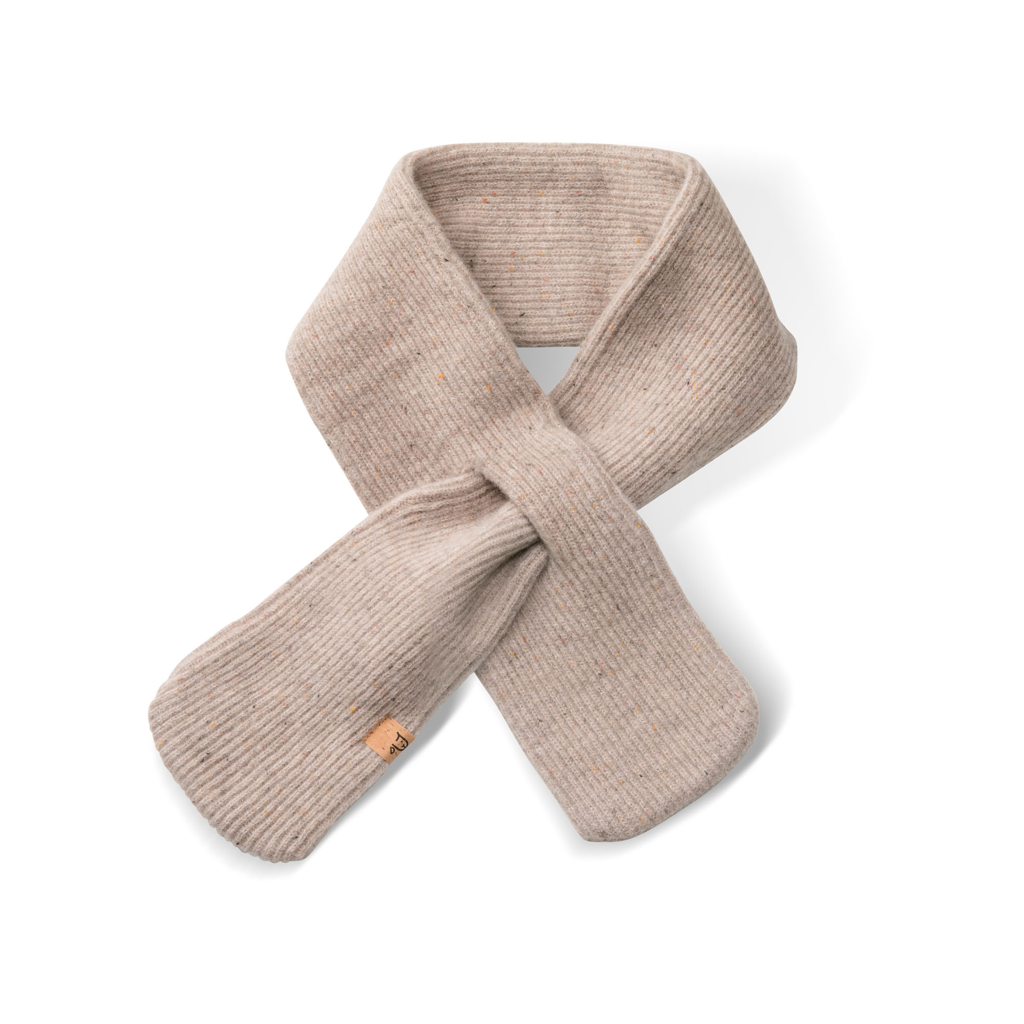 Fellhof Merino Strickschal Gosausee Kids, beige, Größe OS