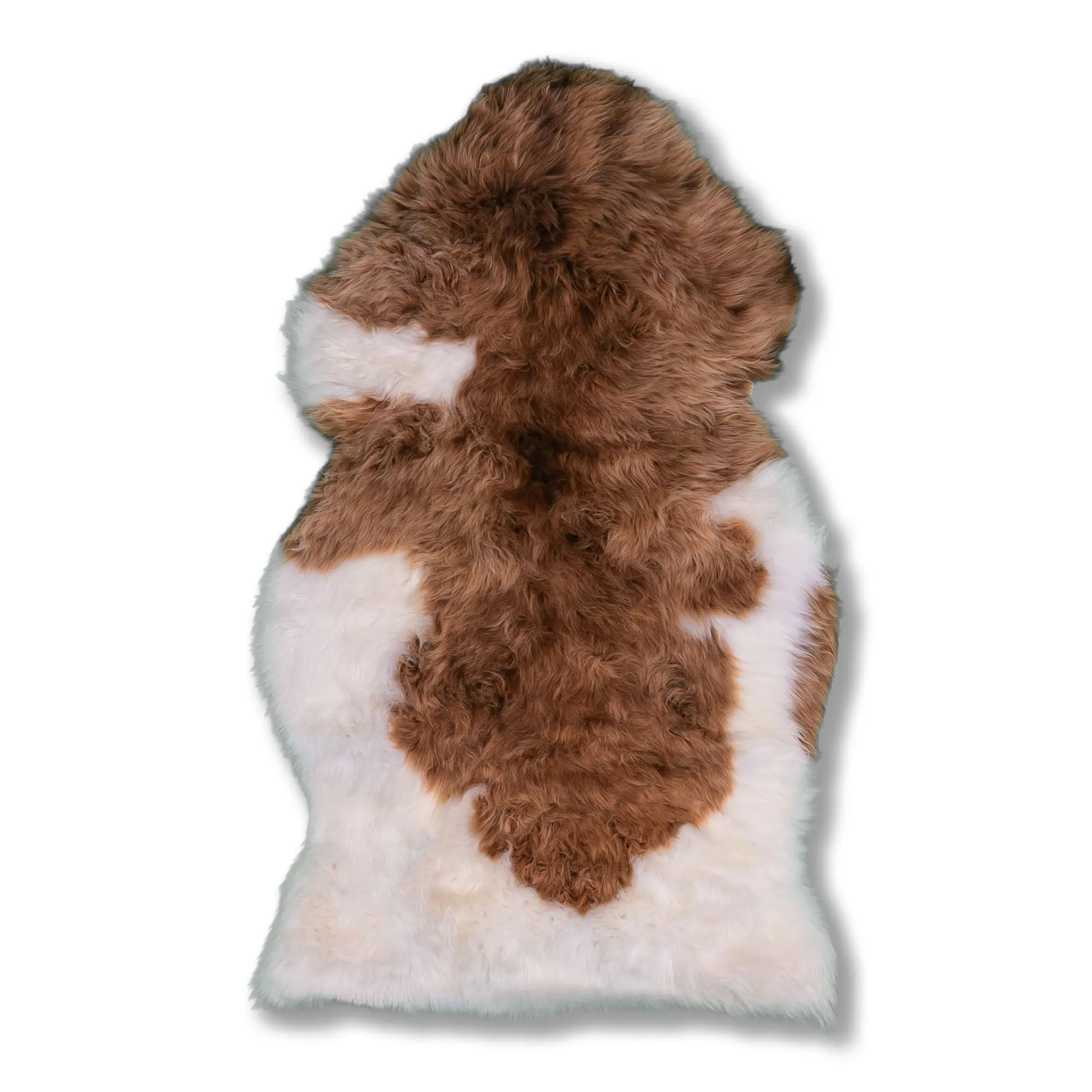 Schaffell gefleckt langwollig