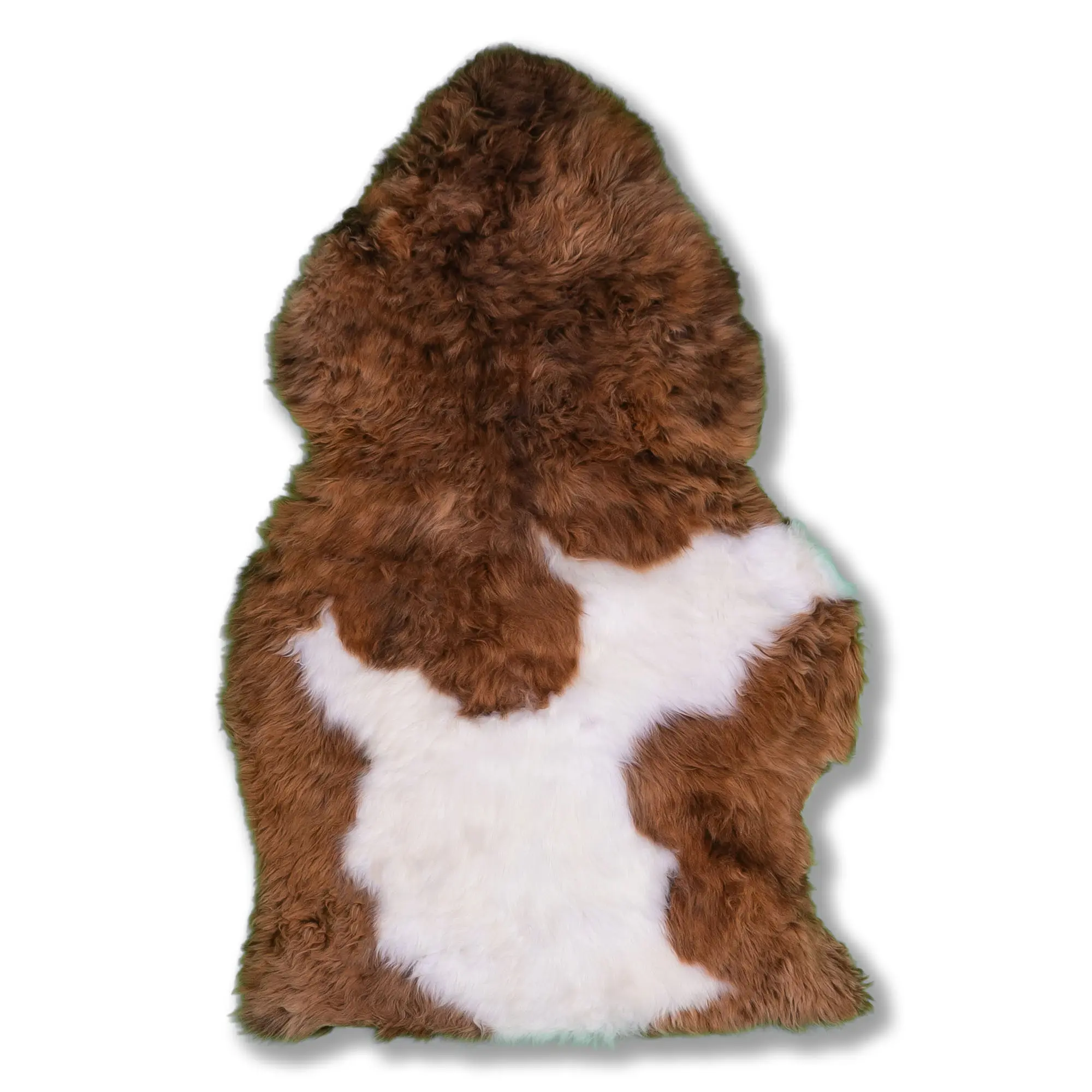 Schaffell gefleckt langwollig