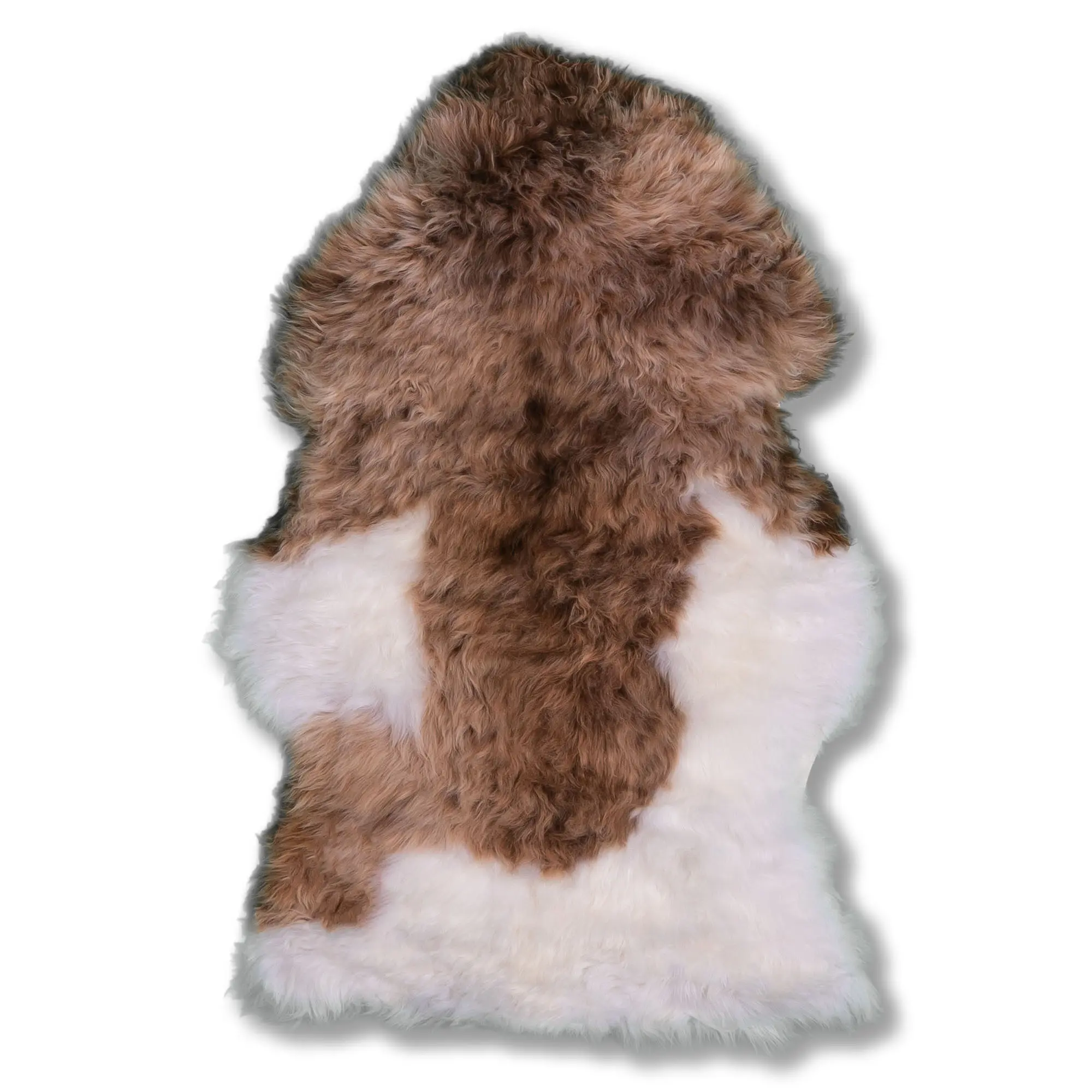 Schaffell gefleckt langwollig