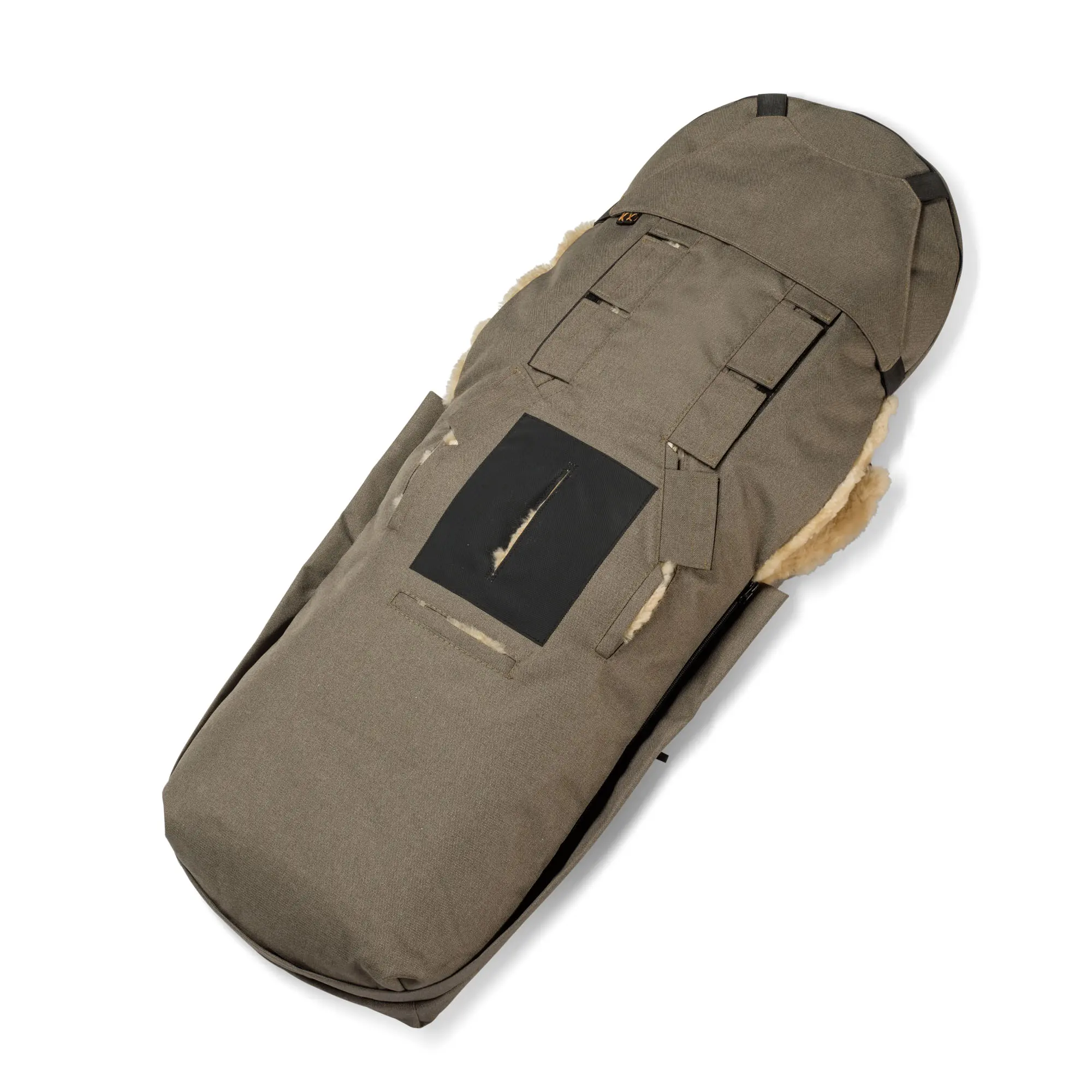 Alpaka Fußsack Rückseite