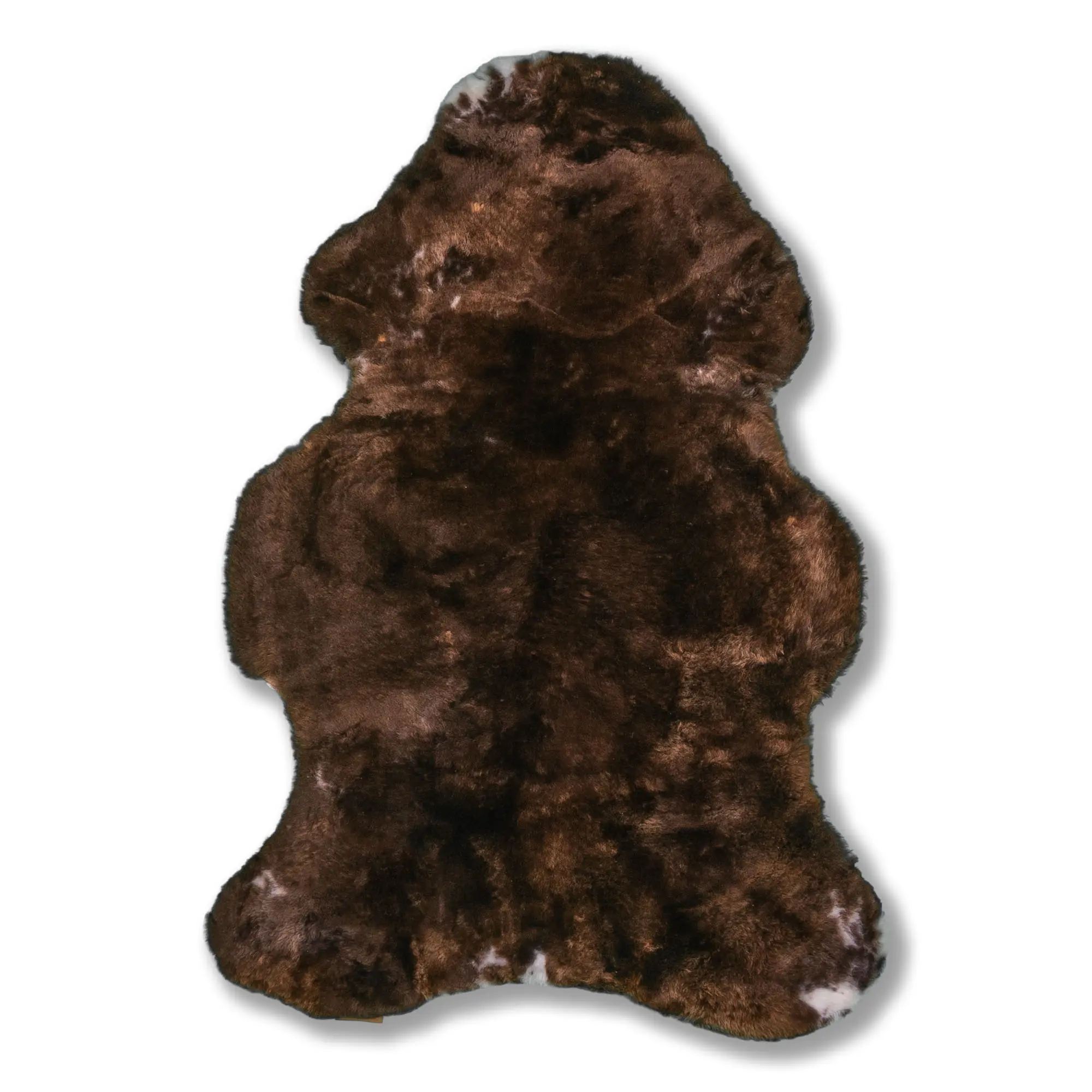 Schaffell meliert geschoren - dunkel