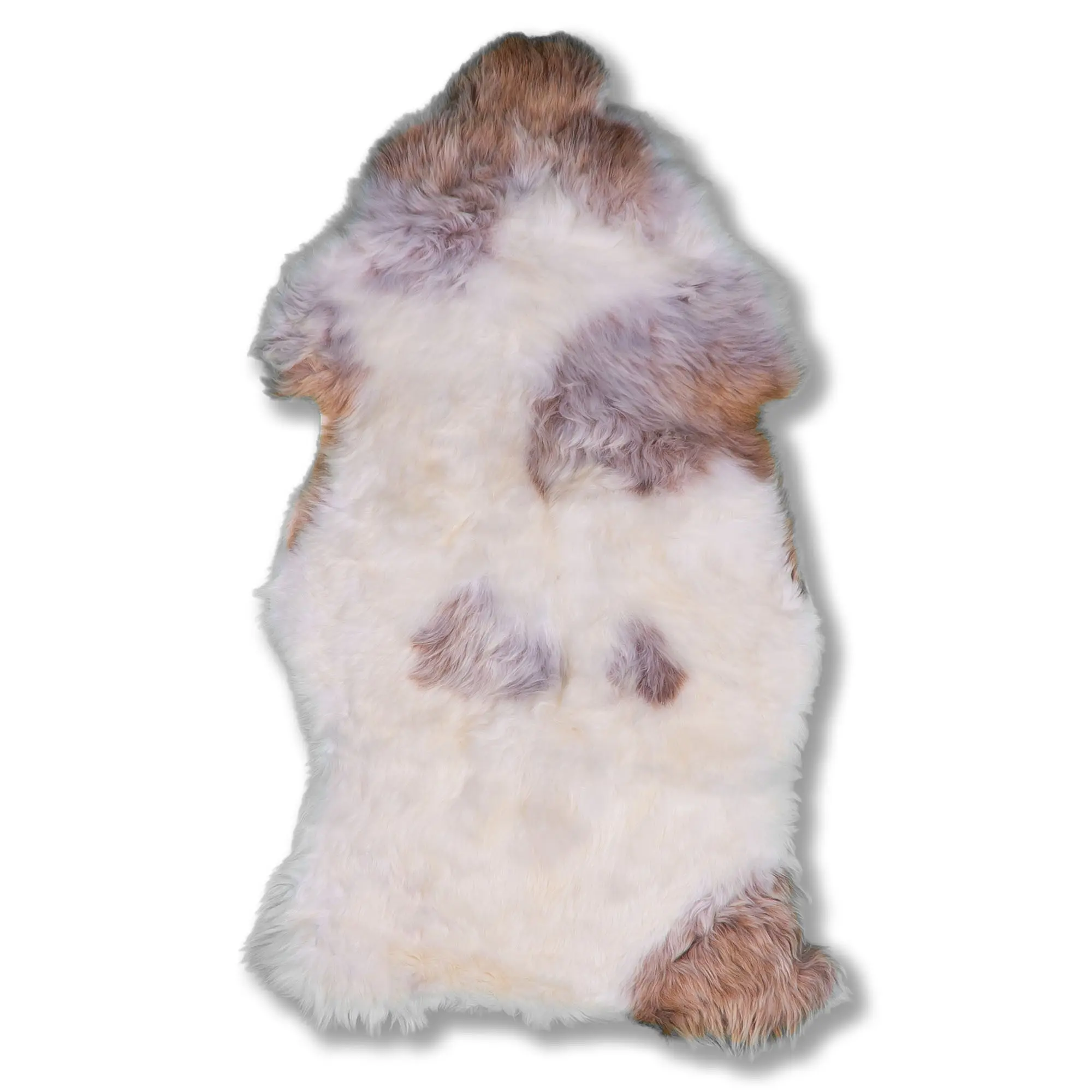 Schaffell meliert langwollig - hell