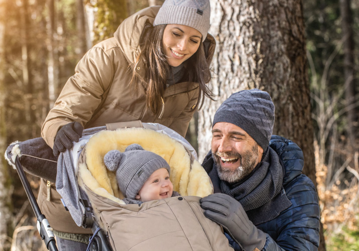 Familie Kinderwagen-Fußsack
