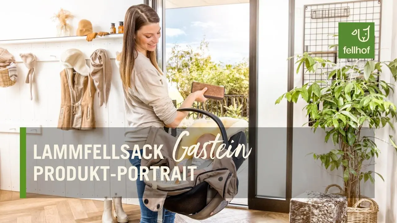 Lammfellfußsack Gastein für Babyschale