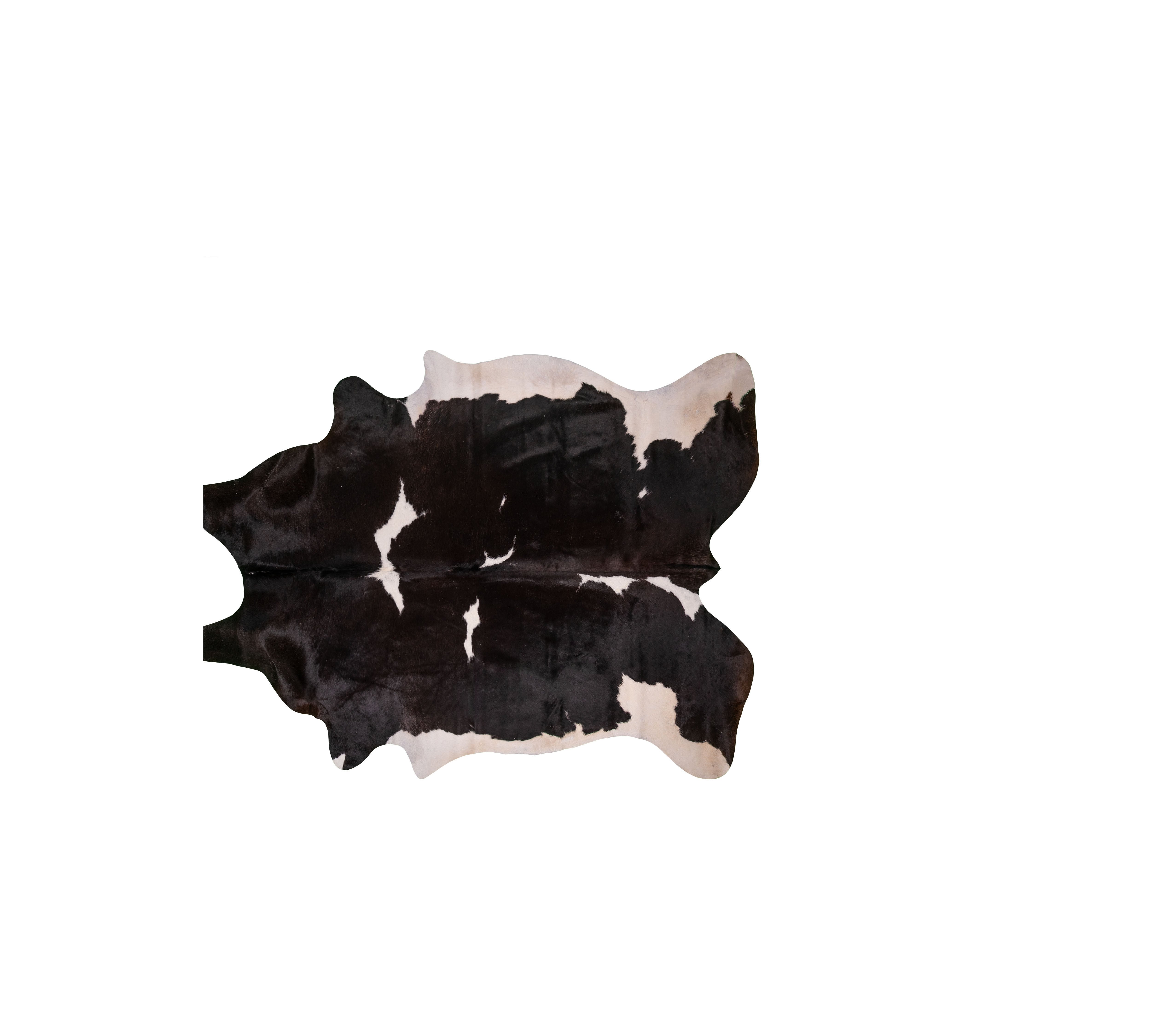 Stierfell schwarz-weiss 3-4 m²