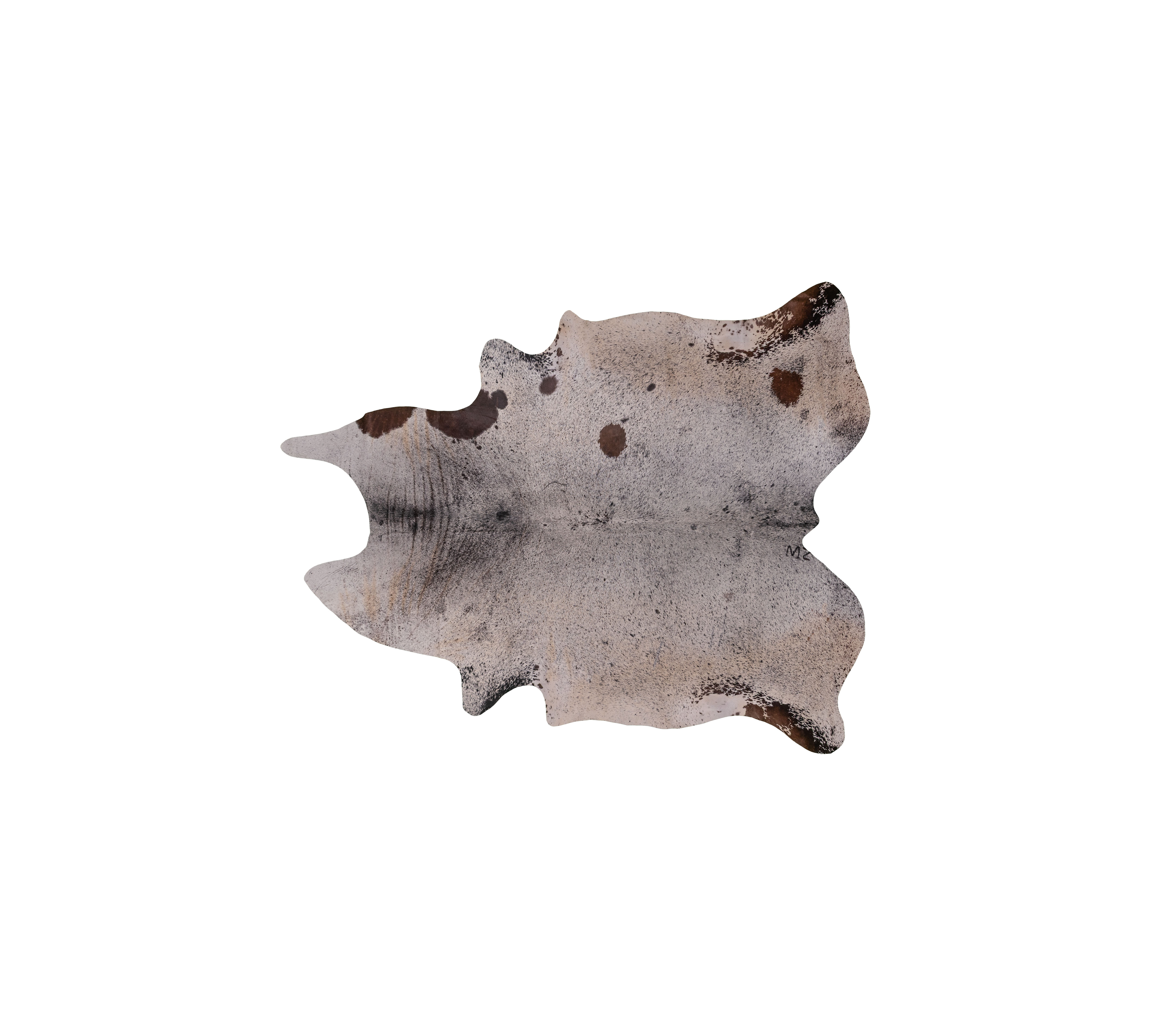 Cowhide SALT+PEPPER 3-4 m² Black