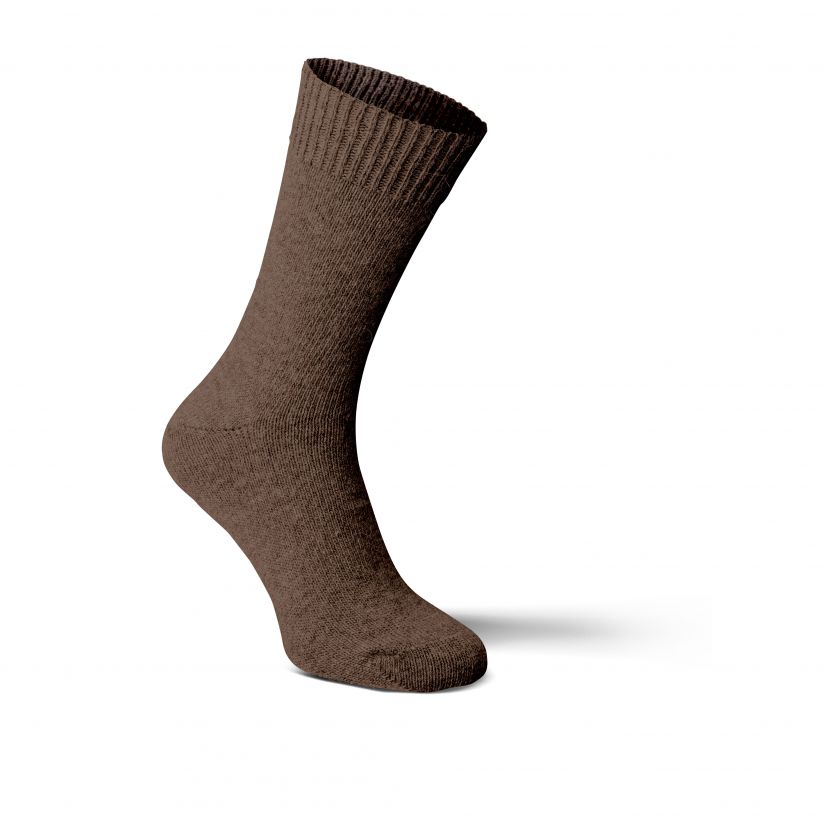 dünne Alpaka Socken dunkelbraun