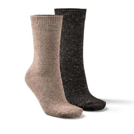 Alpaka Socken schwarz braun