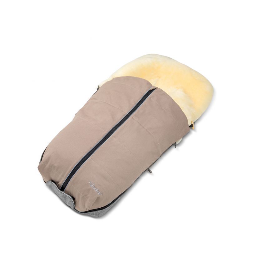 Sommerbezug Canvas grau beige